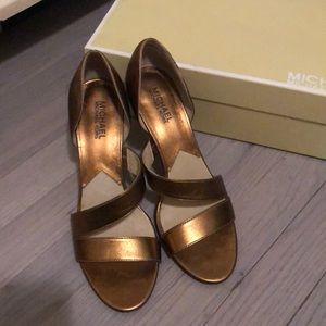 Michael Kors Copper Heels, size 8.5